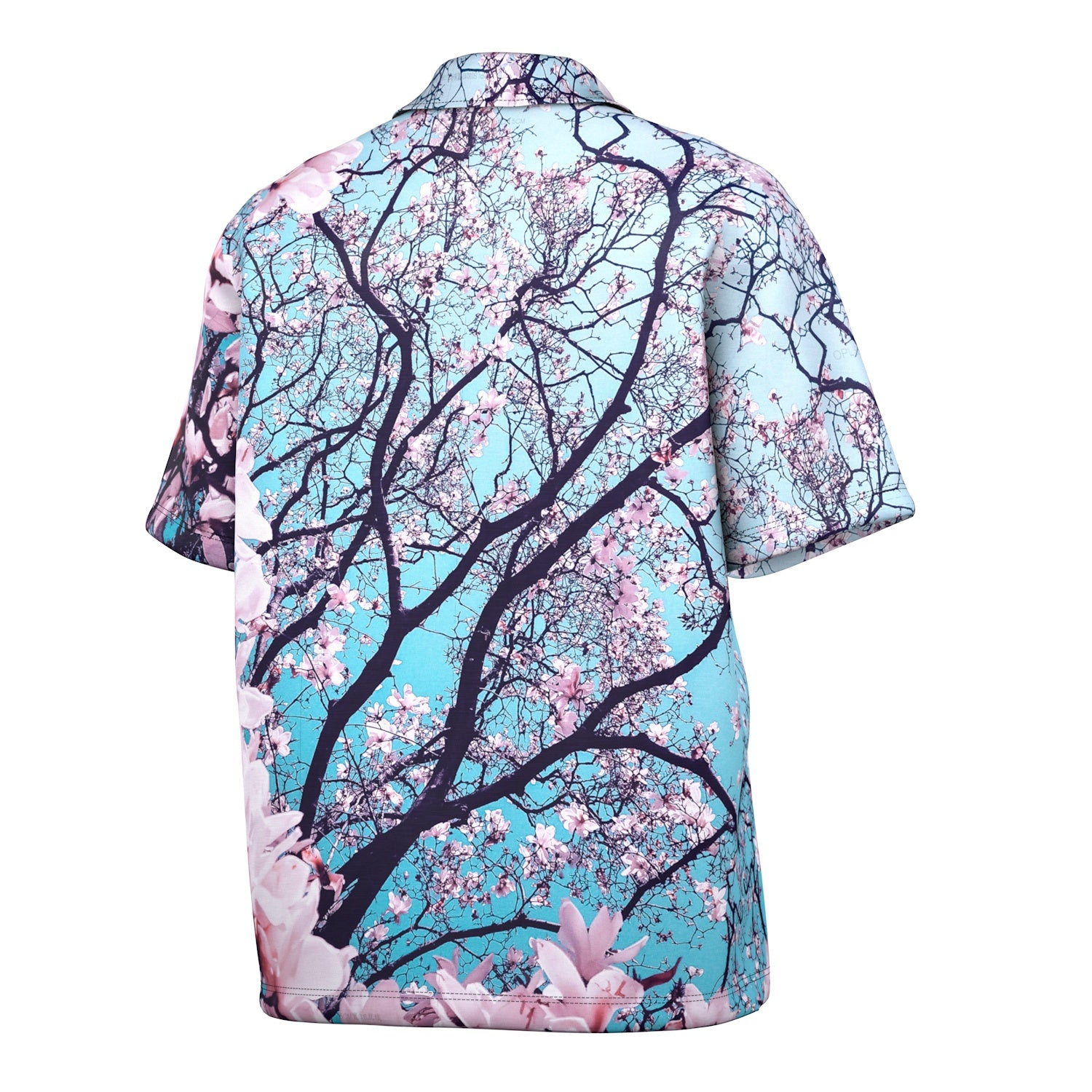 Cherry Blossom Oversized Polo Shirt