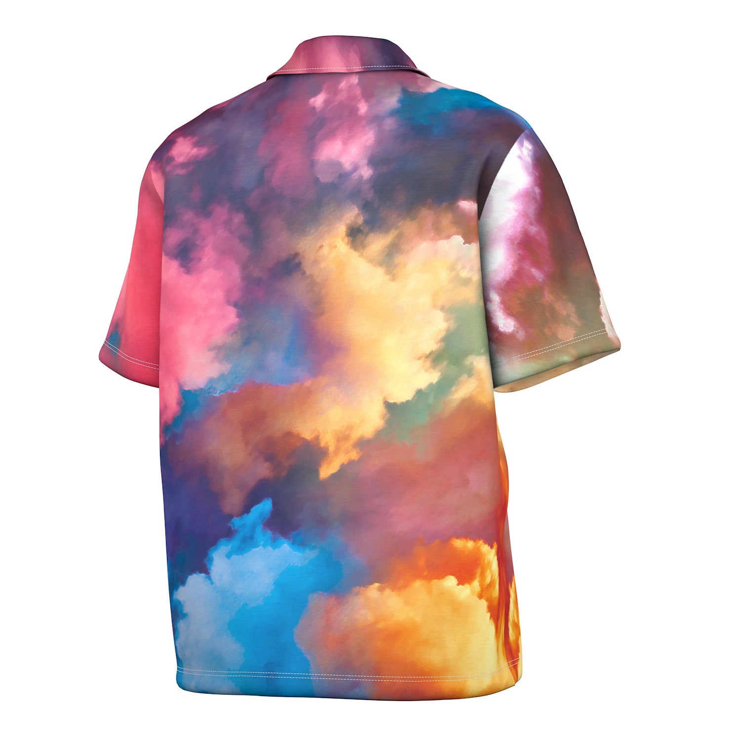 Abstract Oversized Polo Shirt