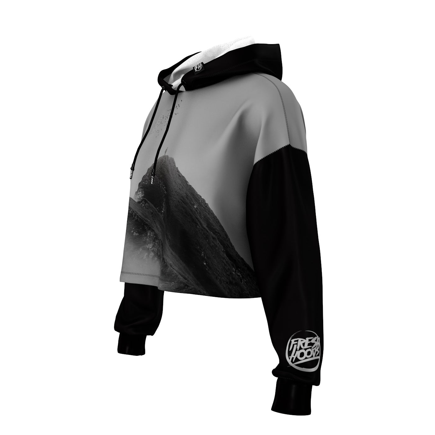 Rising Above Cropped Hoodie