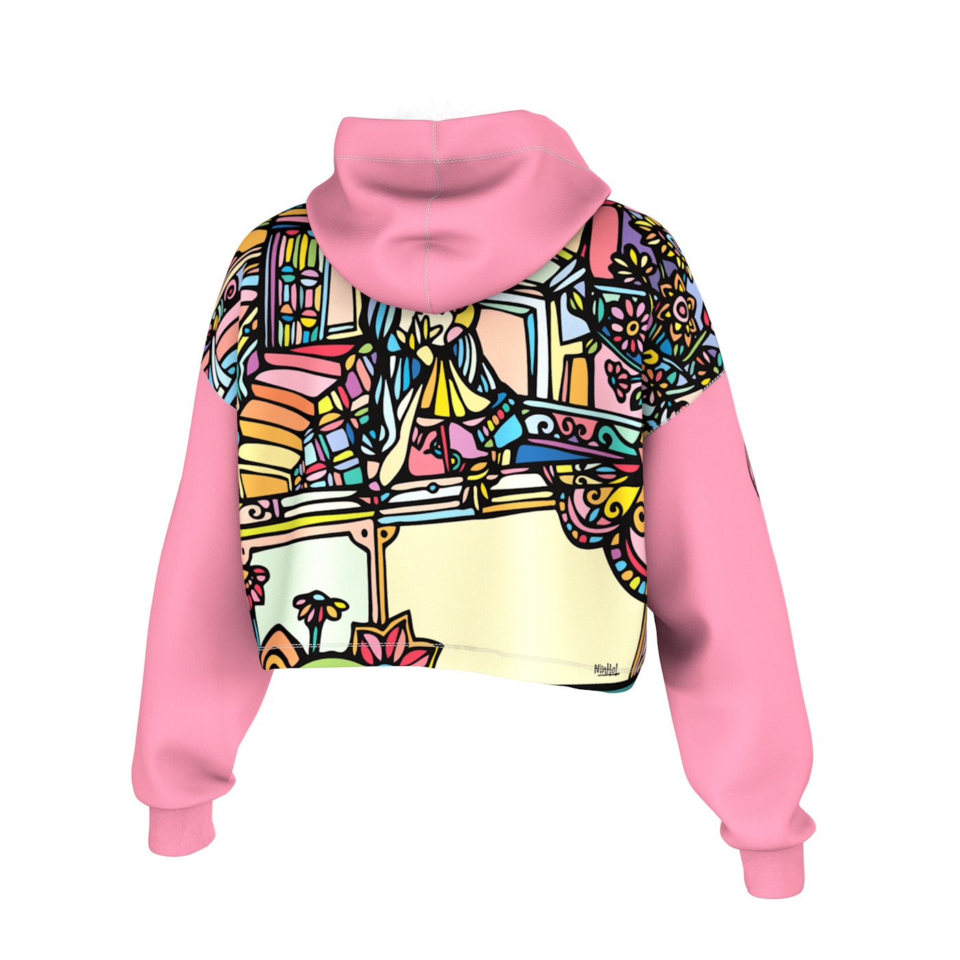 Tea Party Cropped Hoodie