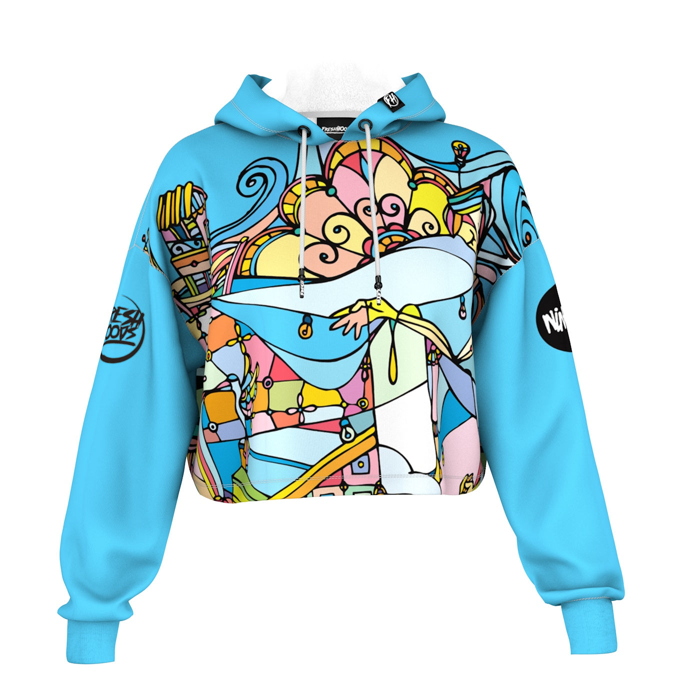 Wonderland Cropped Hoodie