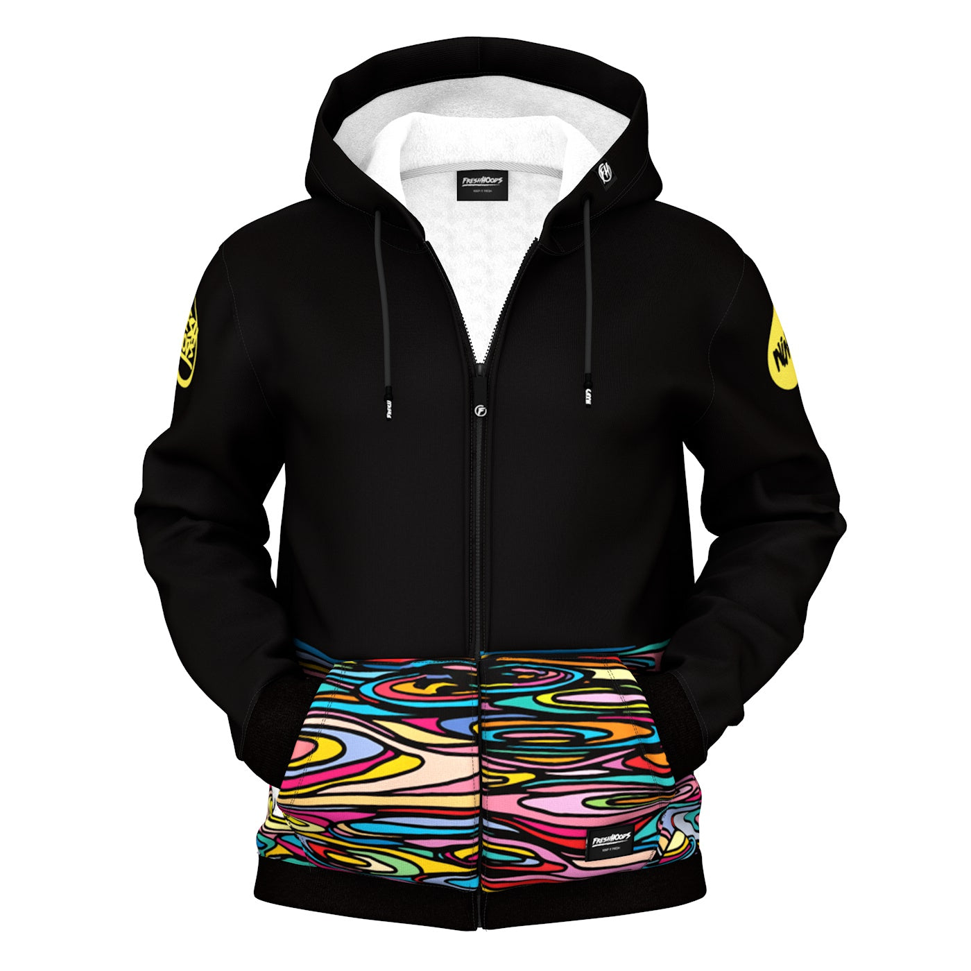 Space Vacation Zip Up Hoodie