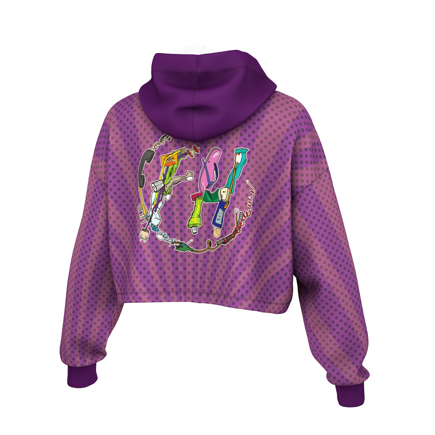 Trashman Cropped Hoodie