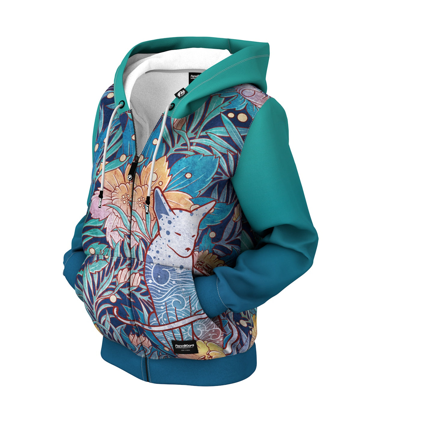 Sphynx Women Zip Up Hoodie