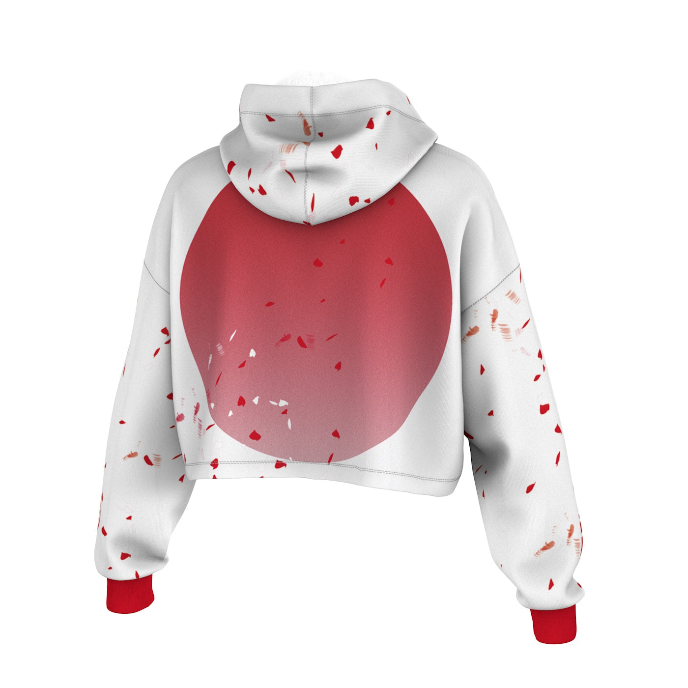 Katana Sakura Cropped Hoodie