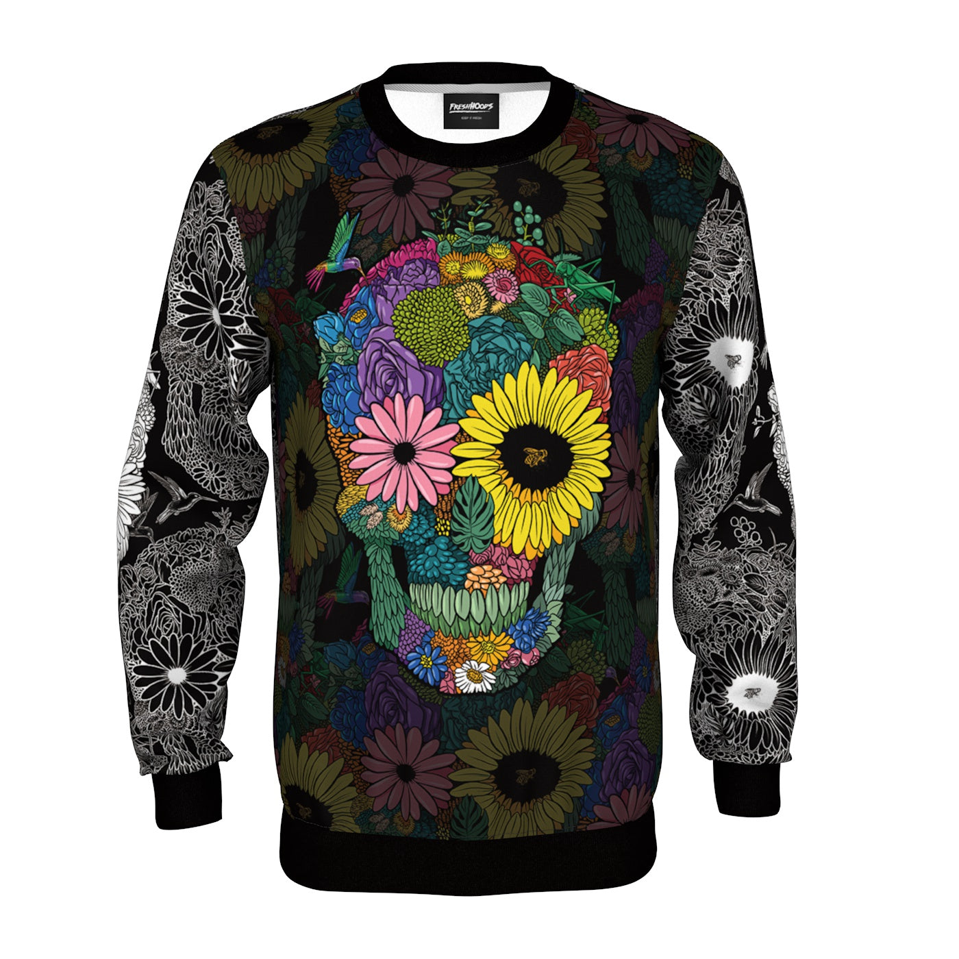 Floral Skull Sweatshirt