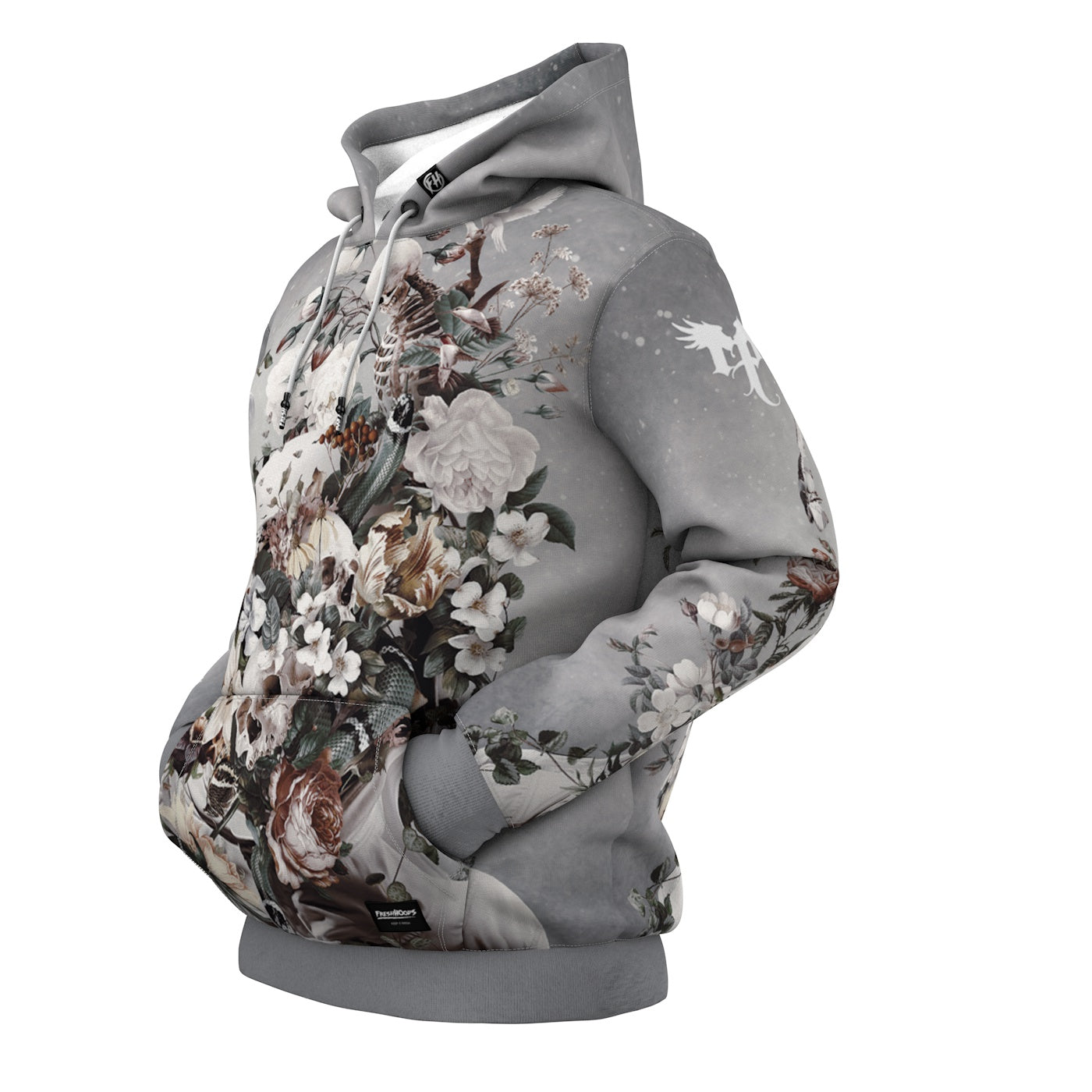 Floral Space Hoodie