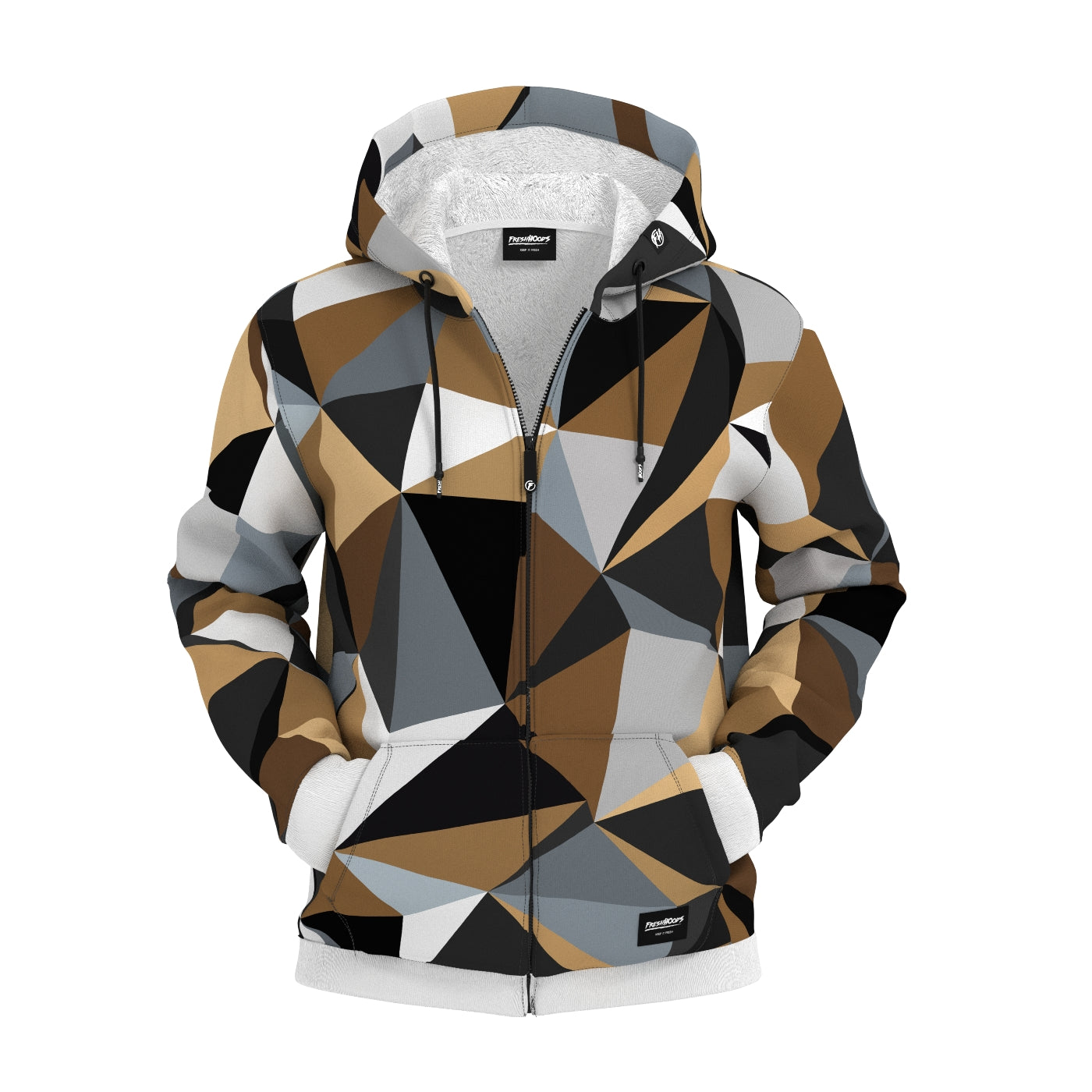 Cubes Woods Zip Up Hoodie