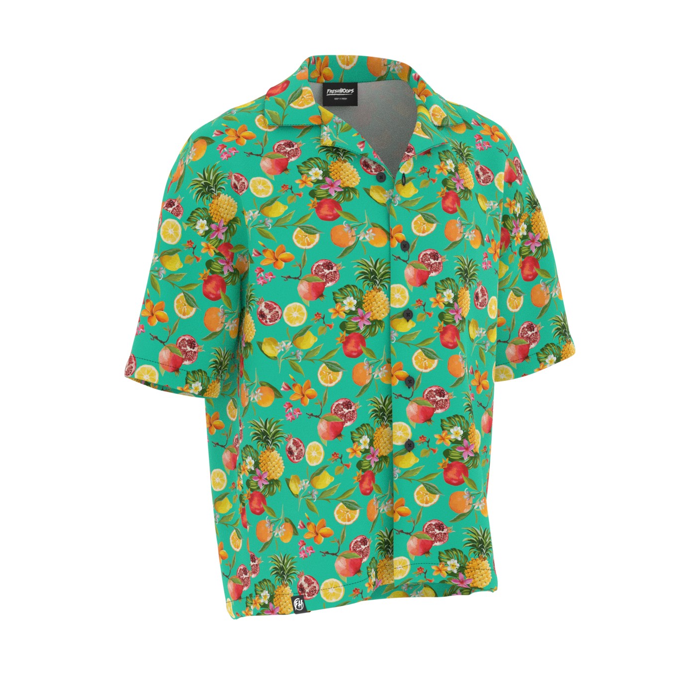 Fruit Fusion Oversized Button Shirt