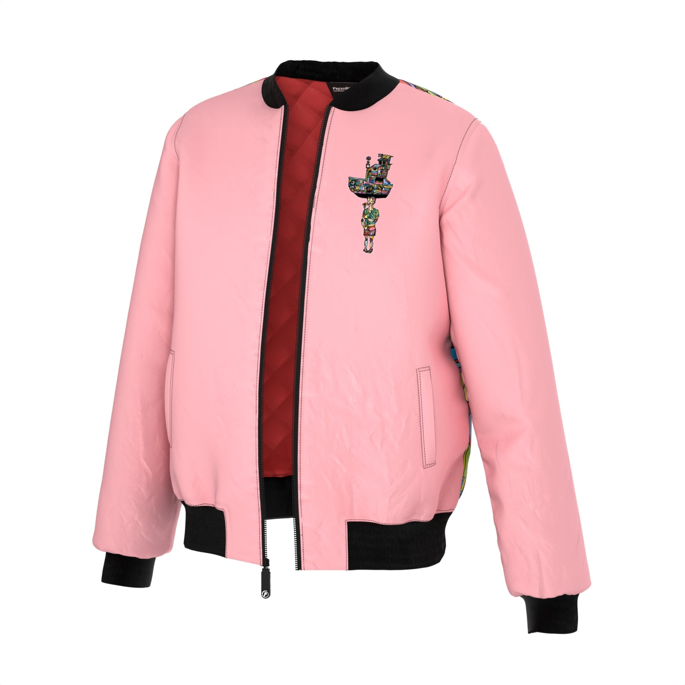 Olindo Pink Bomber Jacket