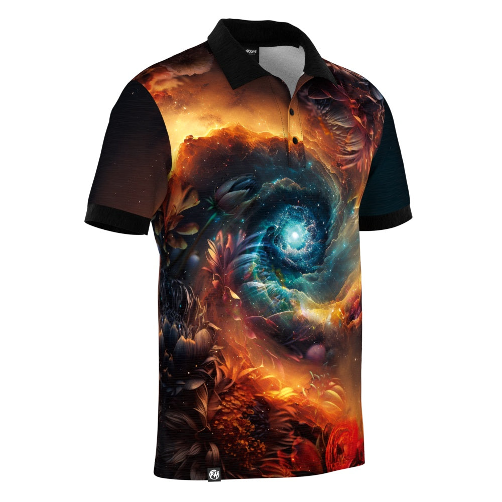 Space Flower Polo Shirt