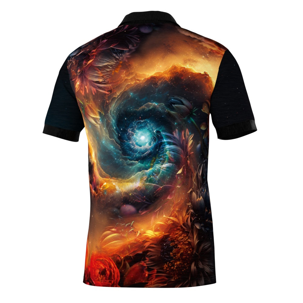Space Flower Polo Shirt