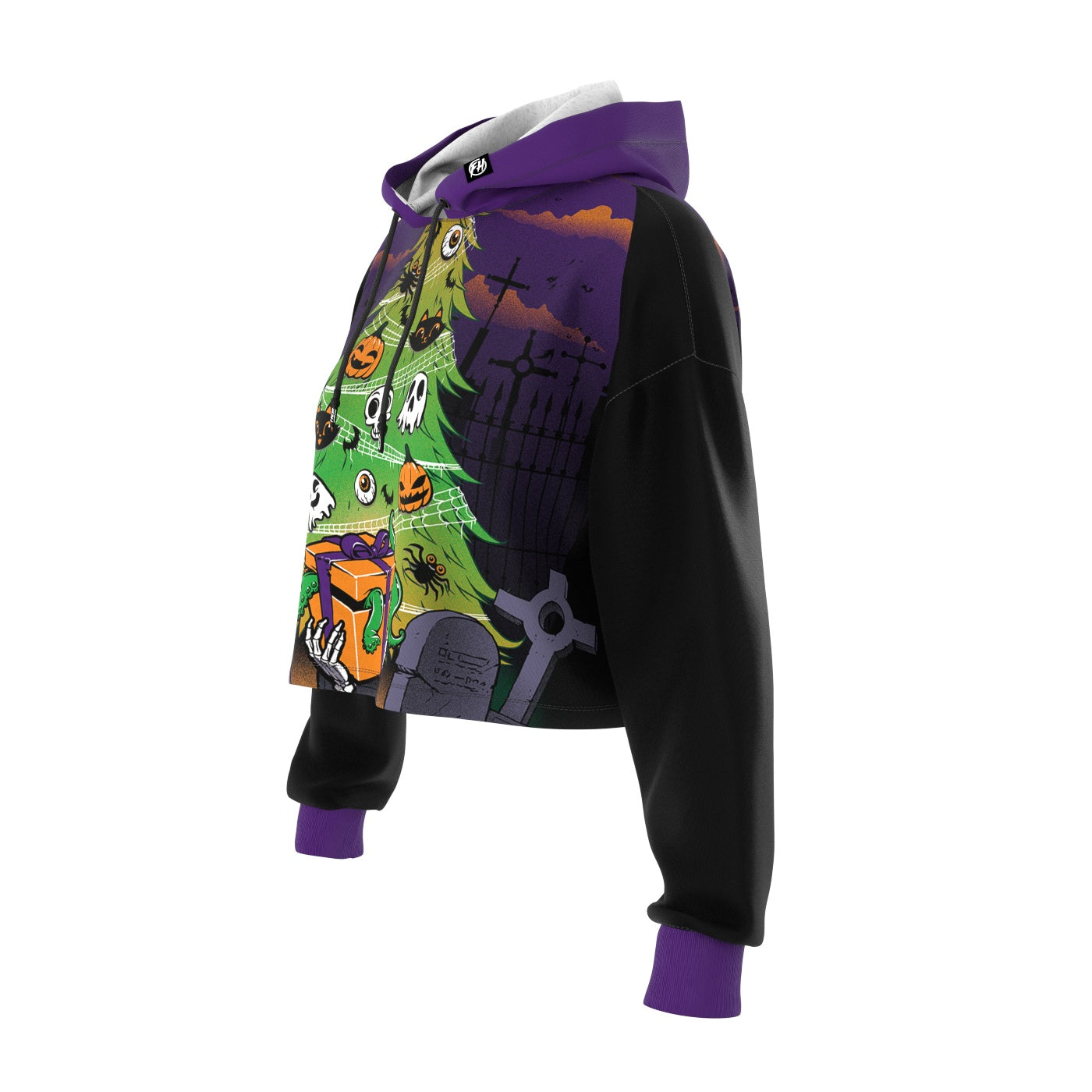 Halloween Is My Xmas Cropped Hoodie