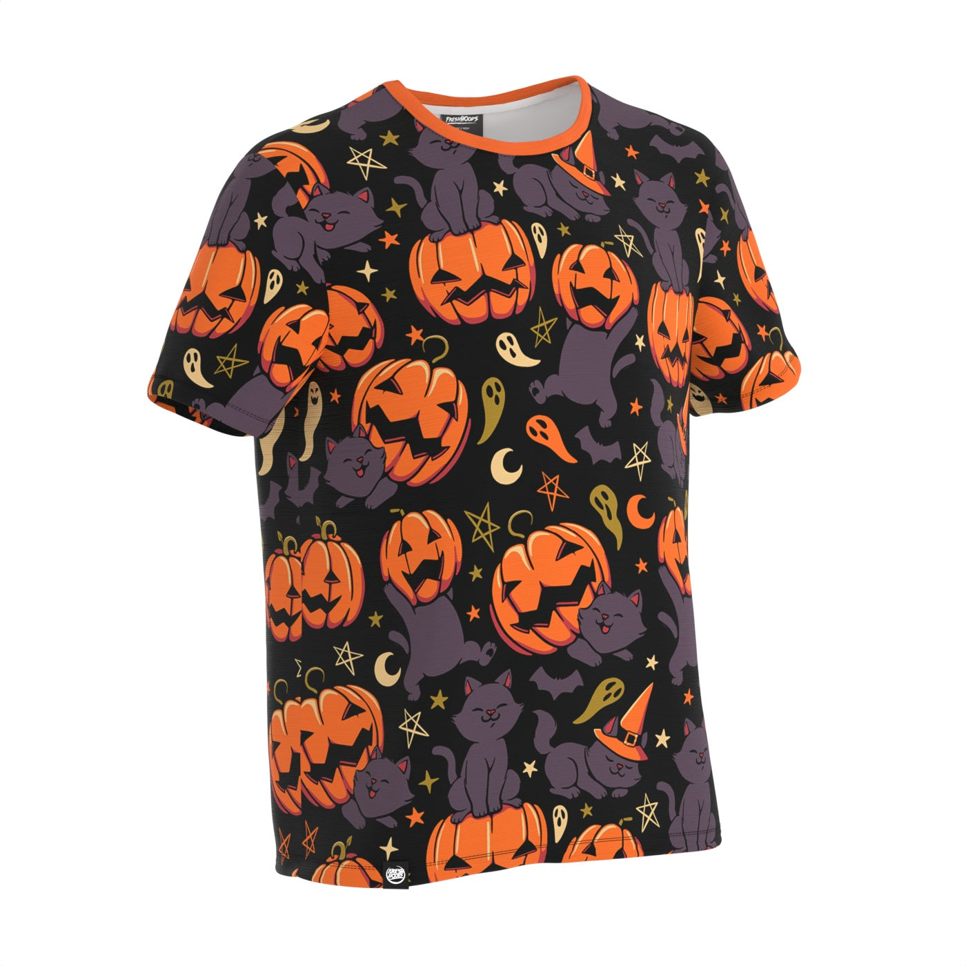 Pumpkin Field Cat T-Shirt