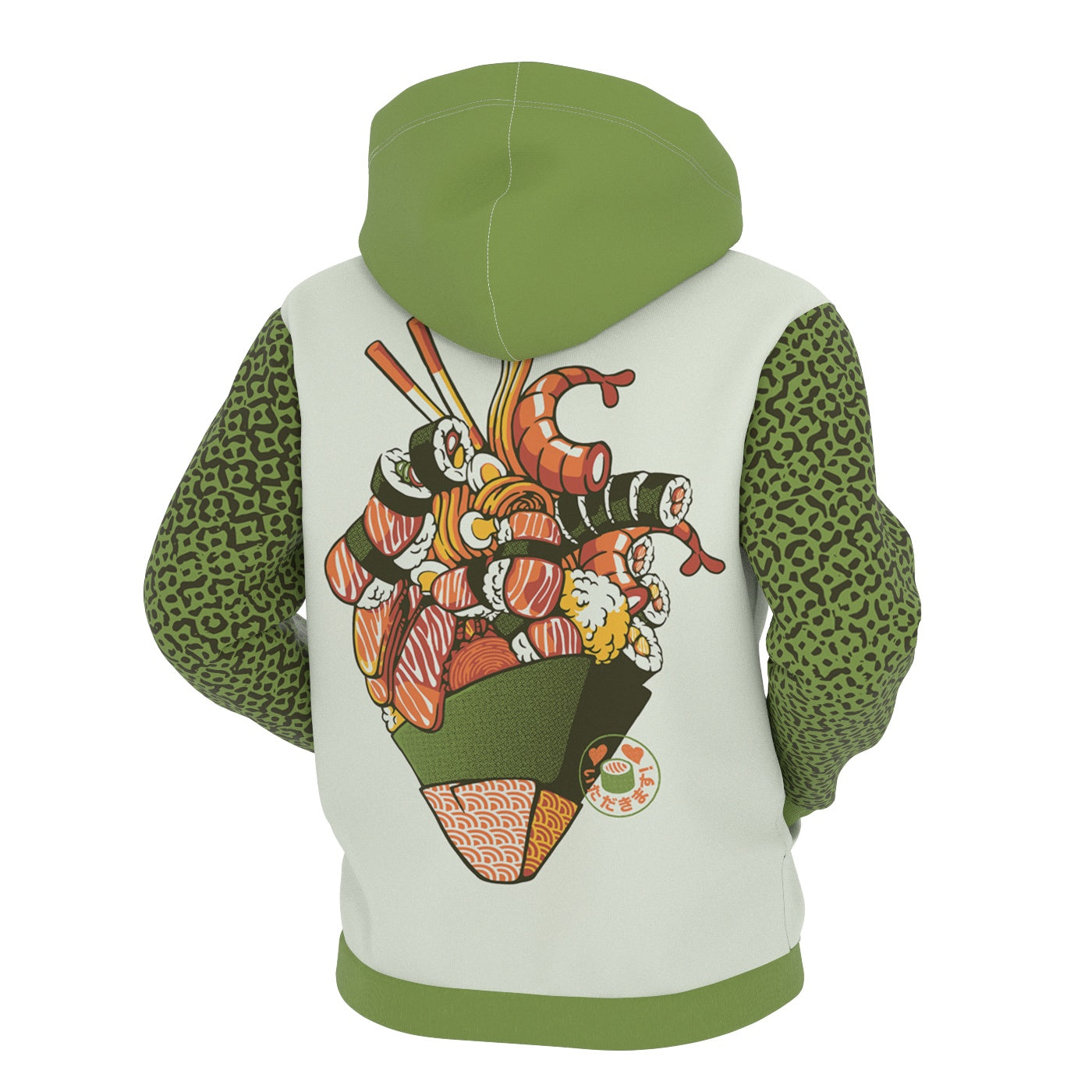 Sushi Heart Zip Up Hoodie