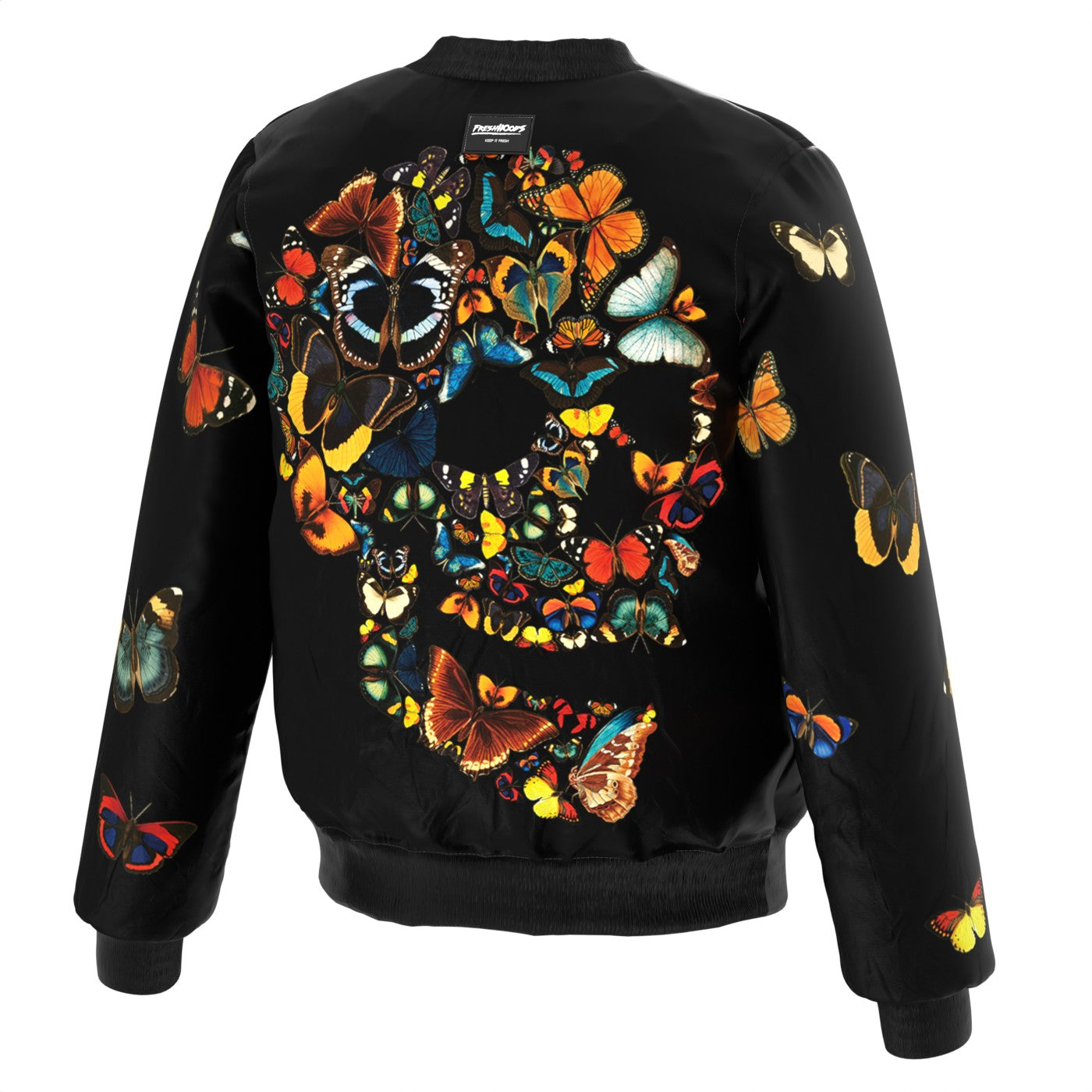 Butterfly Skull Bomber Jacket