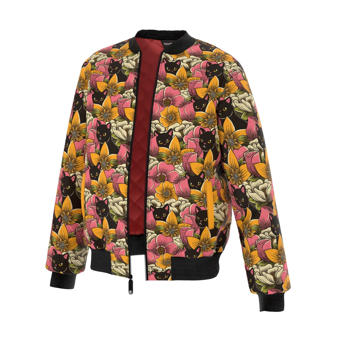 Cat's In A Field Bomber Jacket