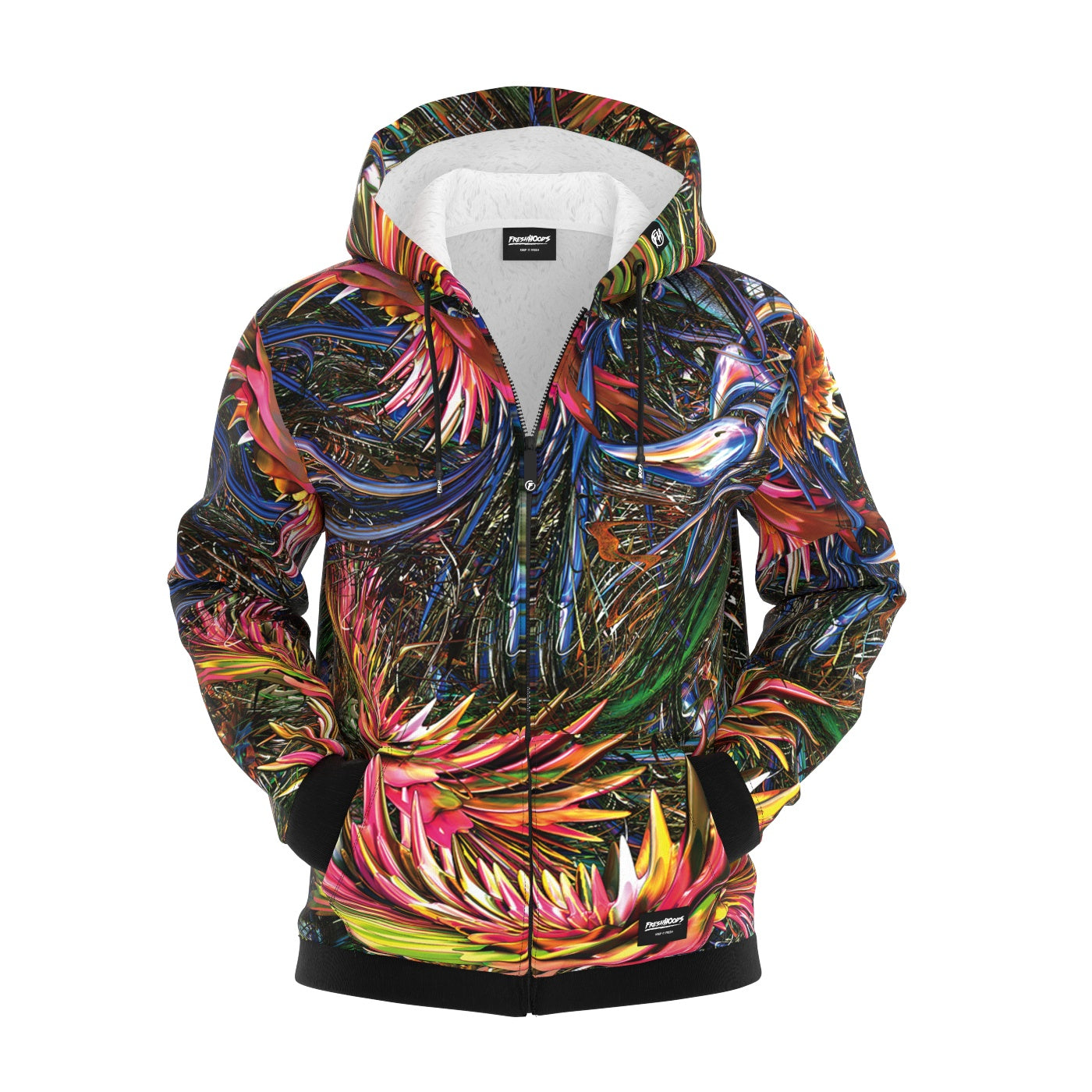 Coral Gardens Zip Up Hoodie