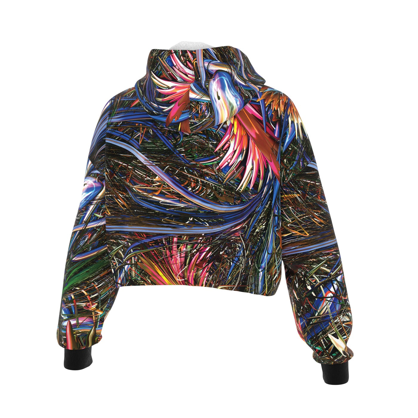 Coral Gardens Cropped Hoodie
