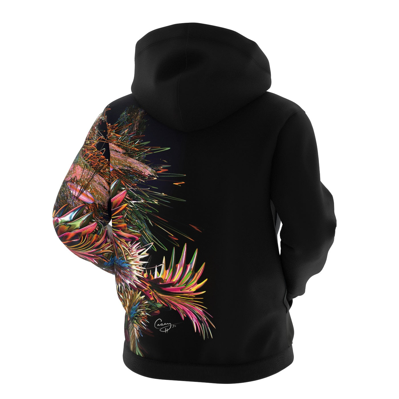 Coral Bouquet Zip Up Hoodie