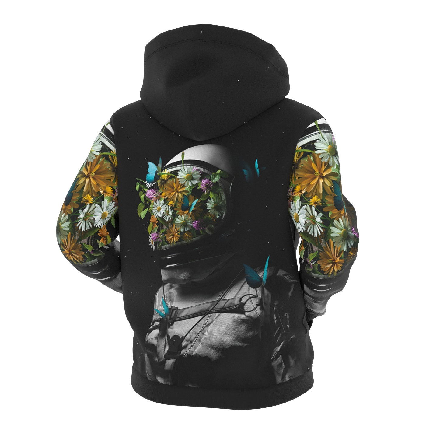 Flower Face Zip Up Hoodie