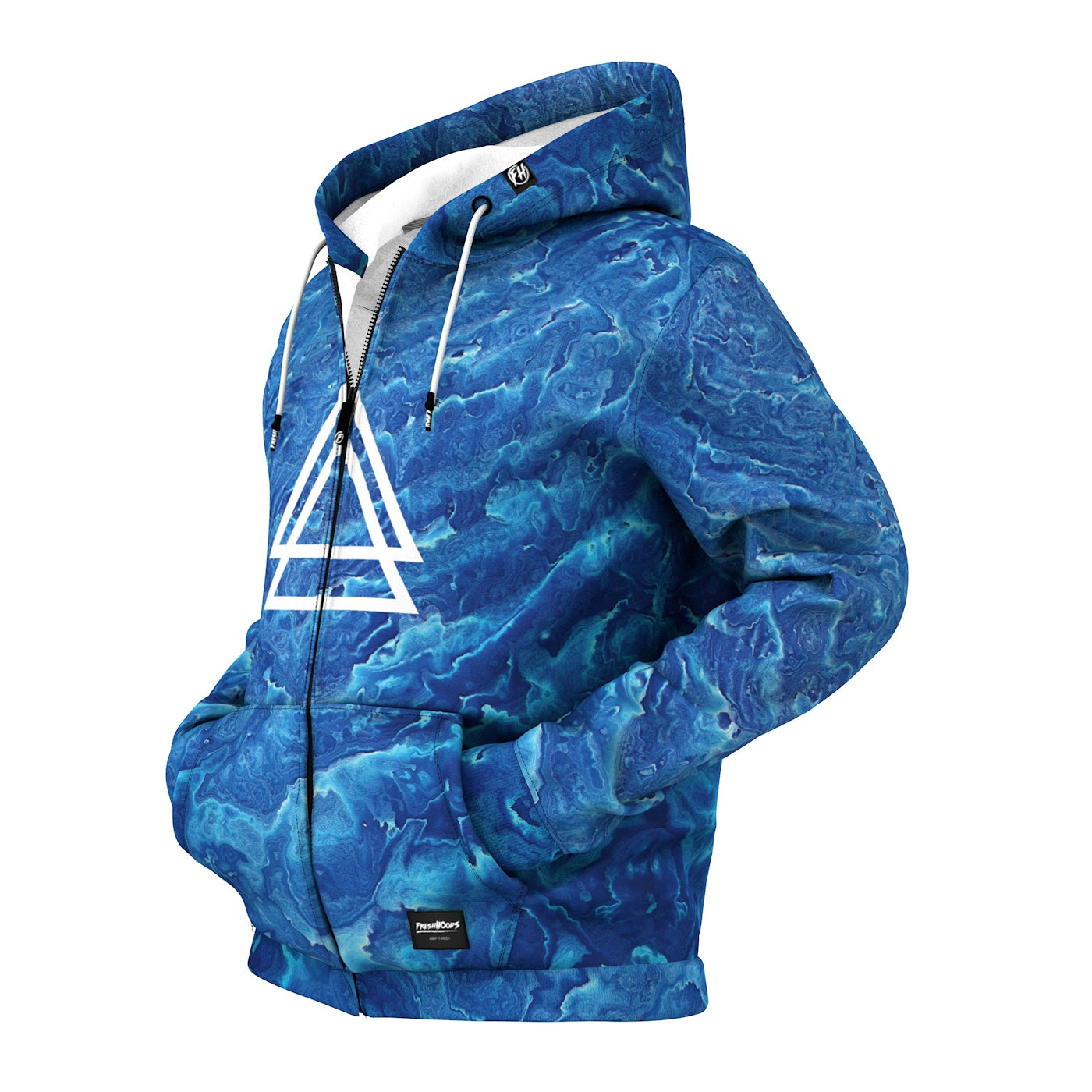 Ocean Zip Up Hoodie