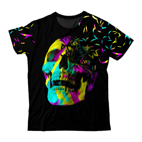 Faded Neon Skull T-Shirt