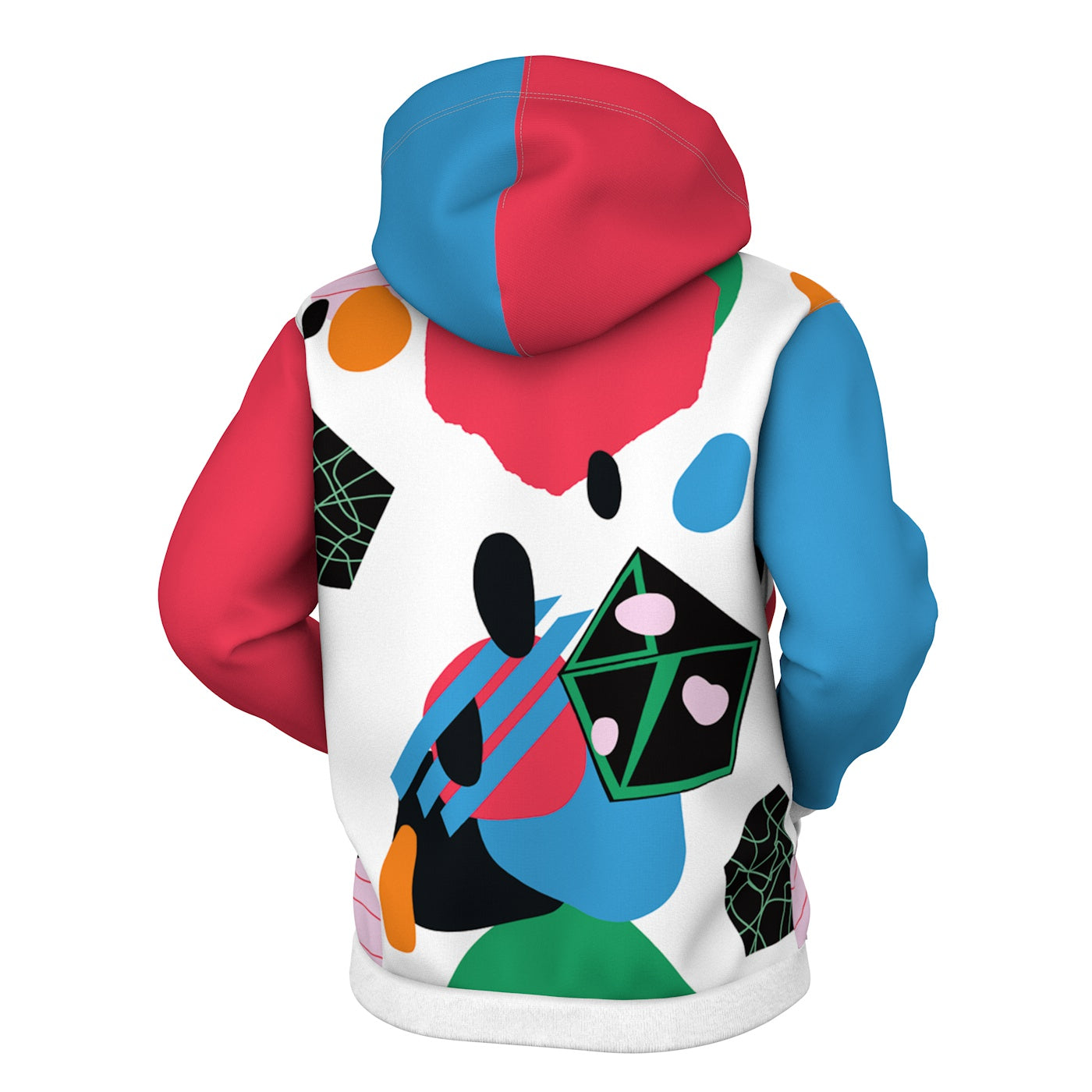 Abstract View Zip Up Hoodie