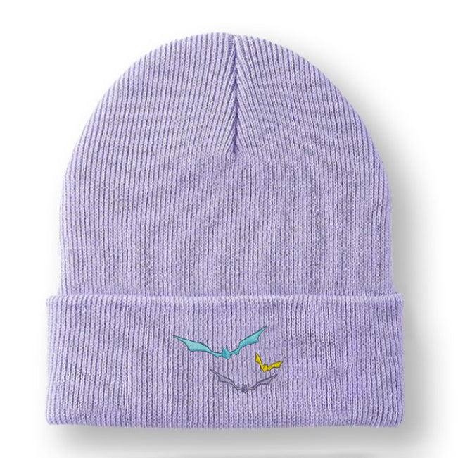 Bats Embroidered Cuffed Beanie