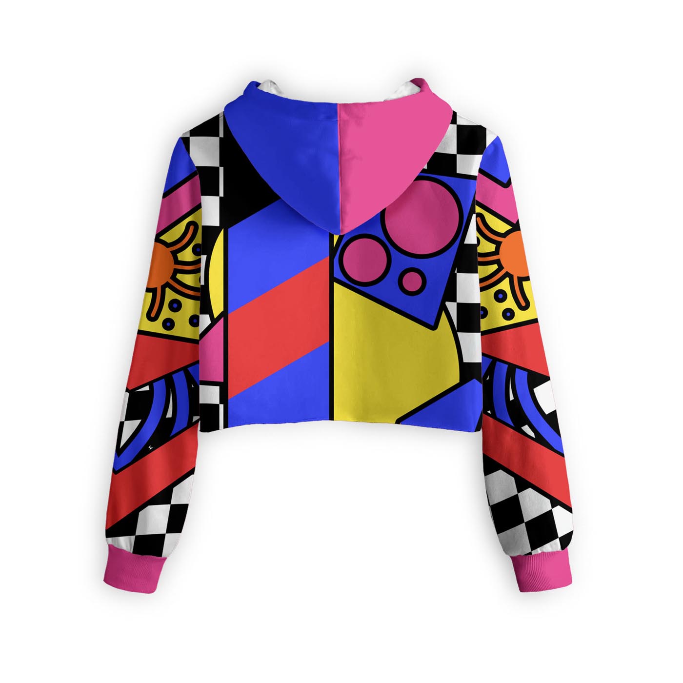 Colorful Cropped Hoodie
