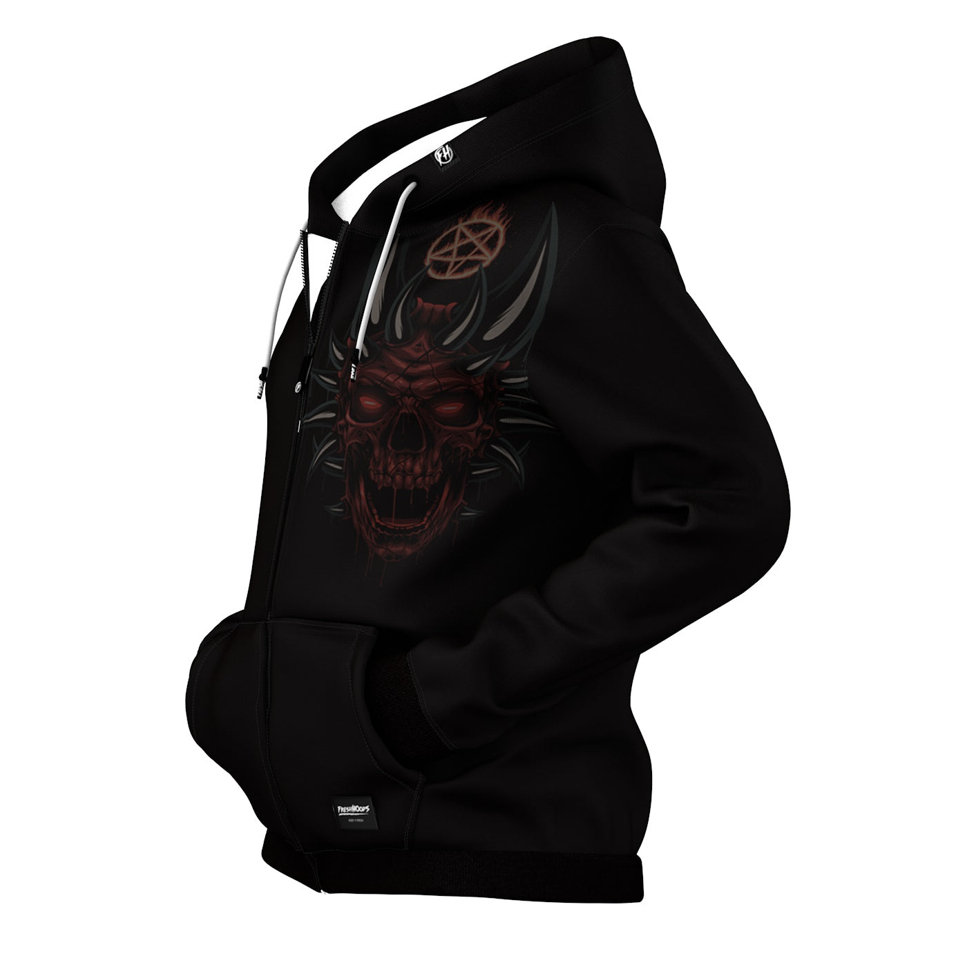 Demon Zip Up Hoodie