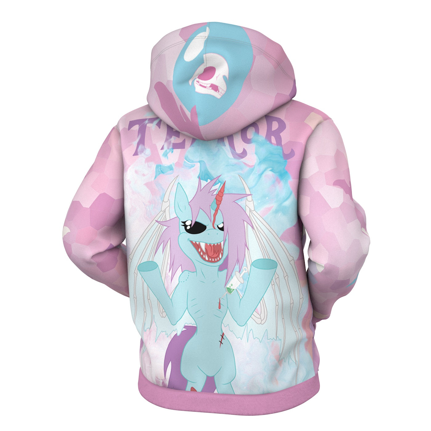 Demon Pony Zip Up Hoodie