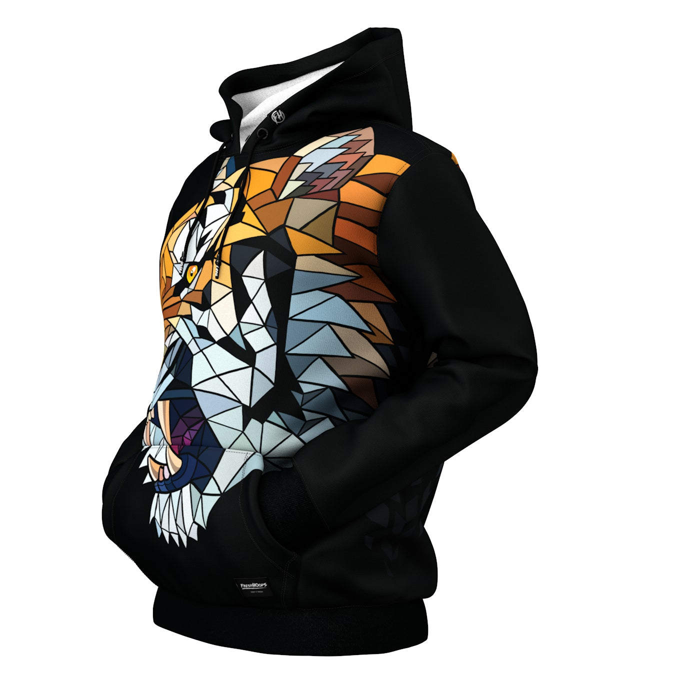 Geometric Tiger Hoodie