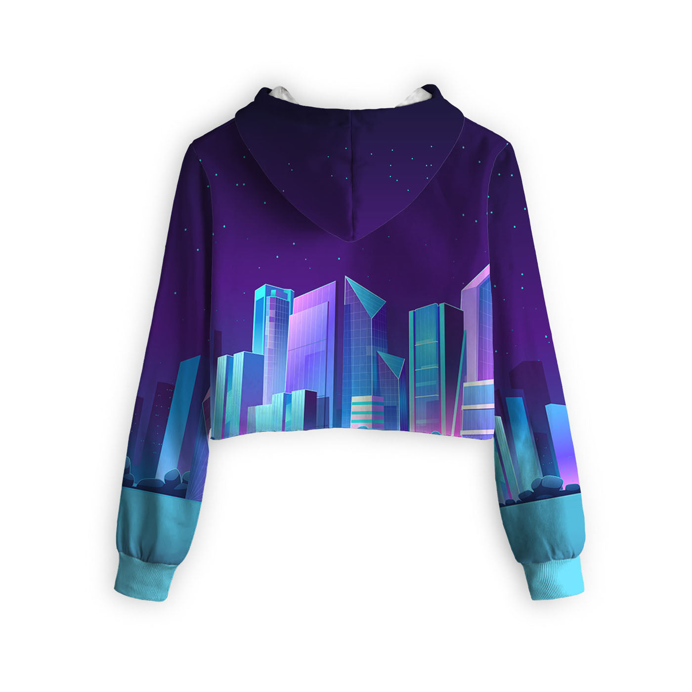 Midnight City Cropped Hoodie