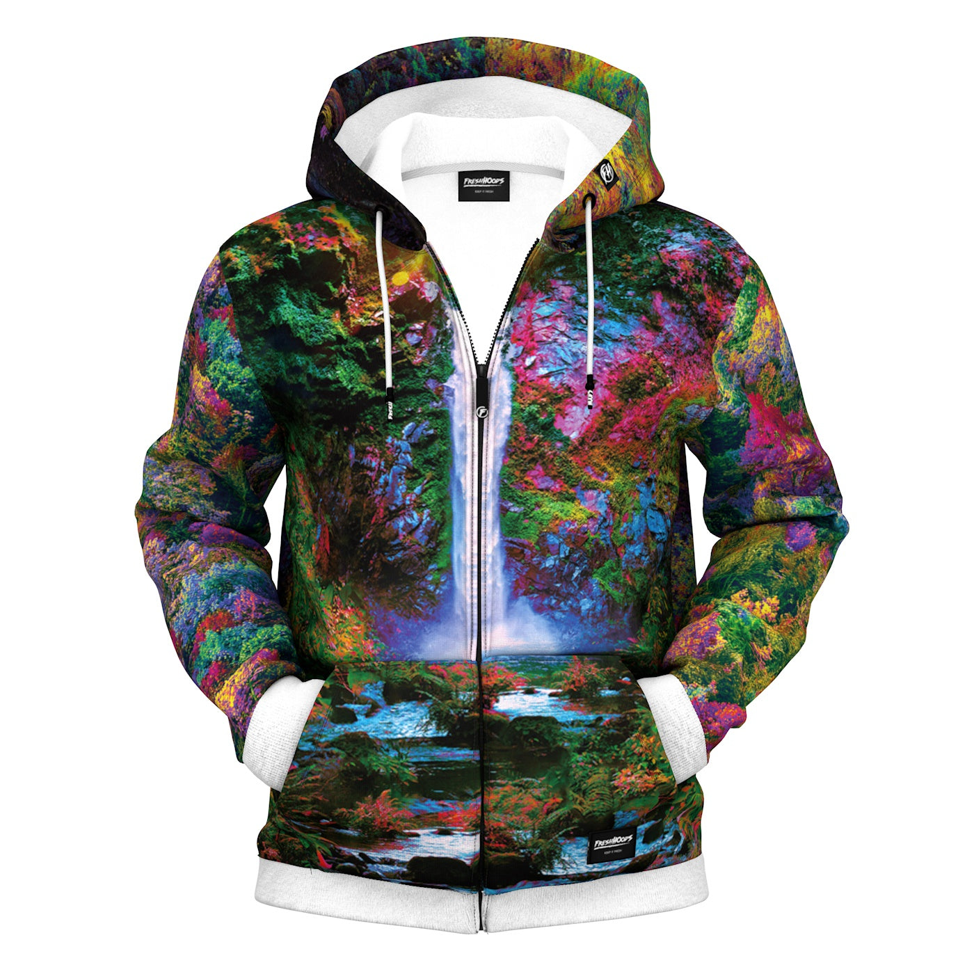 Psychedelic Forest Zip Up Hoodie