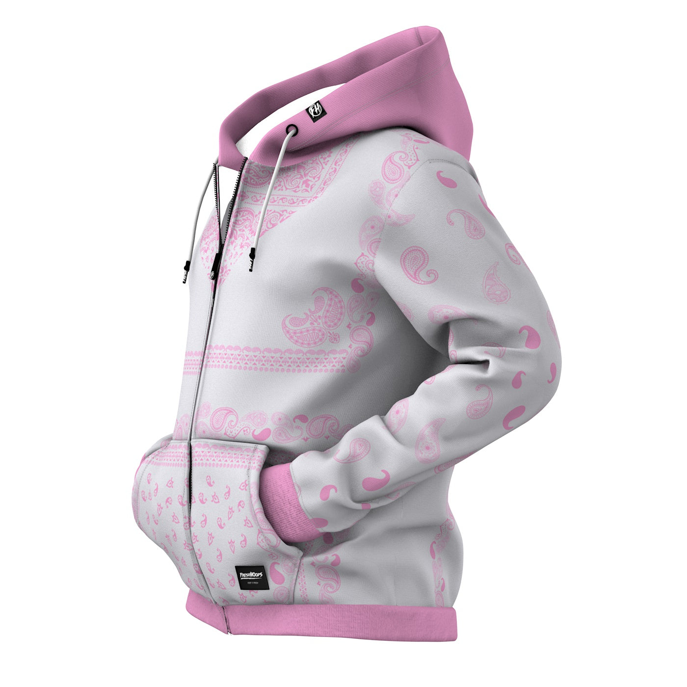 Think Pink Zip Up Hoodie