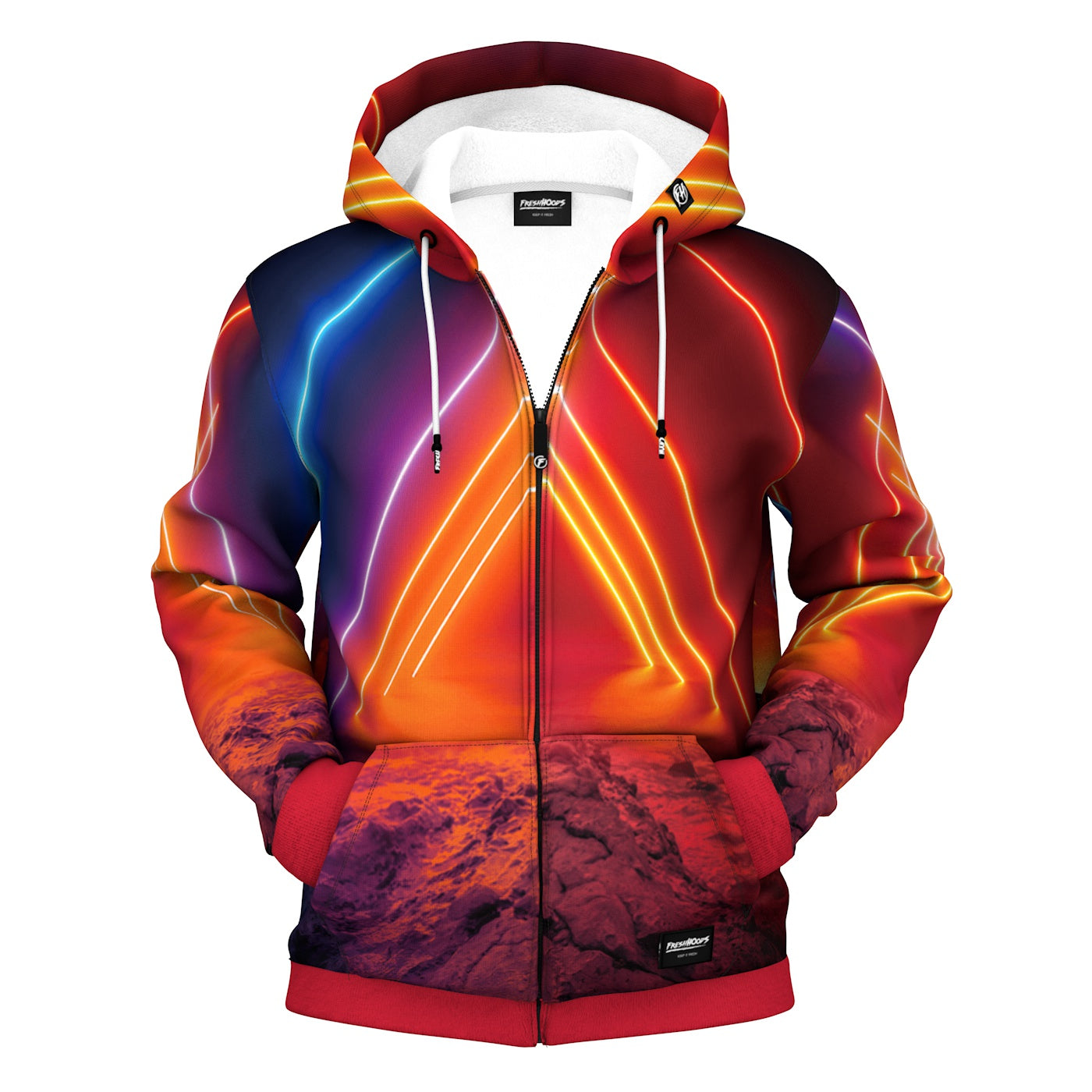 Triangle Portal Zip Up Hoodie